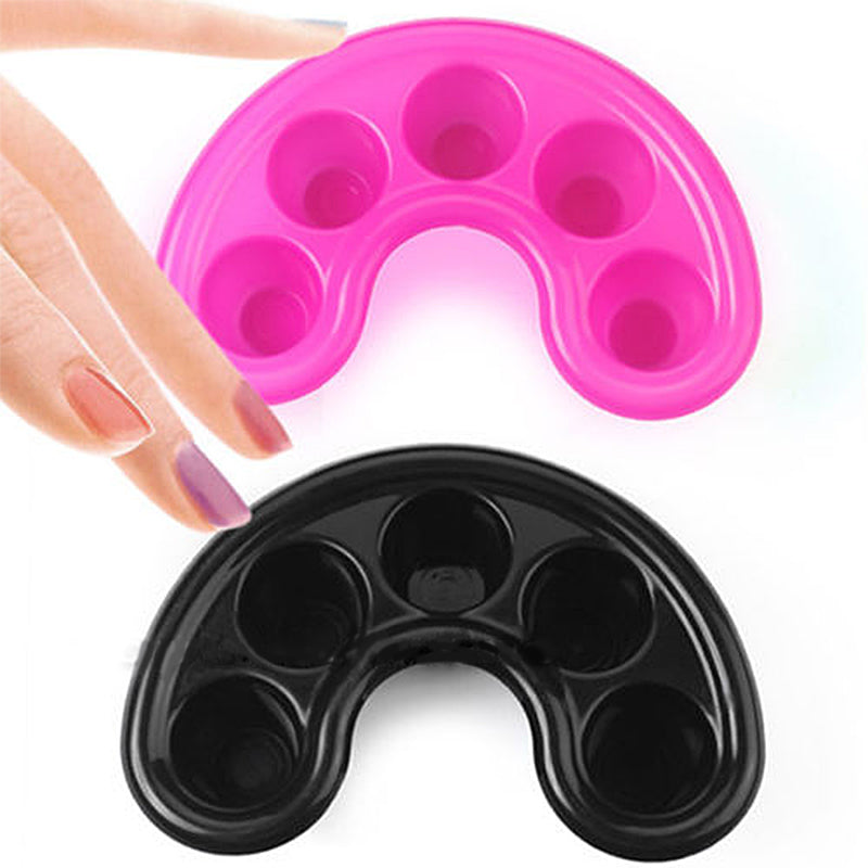 2 PCS Nail Art Tips Hand Soak Bowl Tray Treatment Remover Manicure Soakin KJM