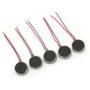 5x 10mm Diameter Flat Button Type 3V-4.5V CellPhone Micro Vibrator Motor 0.06A