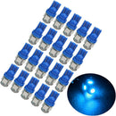 20Pcs Useful T10 5050 SMD 5 LED Blue Light Car Bright Lamp Bulb DC 12V  ISV