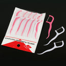 75 x Dental Floss Picks Waxed Toothpick Stick and Floss Dental Tooth