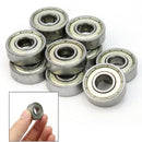 10 Pieces Deep Groove Sealed Shielded Metal Metallic Mini Ball Bearing 8*22*7mm