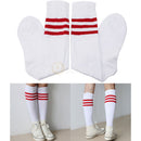 Men Women Over Knee Stripe Tube Socks Long Rugby Running Sport CEC