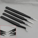 Professional 4x Antistatic Tweezers Repair Tool Kit For Electronics HOT SQX