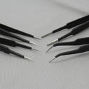 Professional 4x Antistatic Tweezers Repair Tool Kit For Electronics HOT SQX