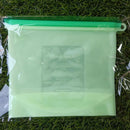 2pcs Silicone Fresh Bags Reusable Fridge Food Sealing Storage Fruit Meat Bag