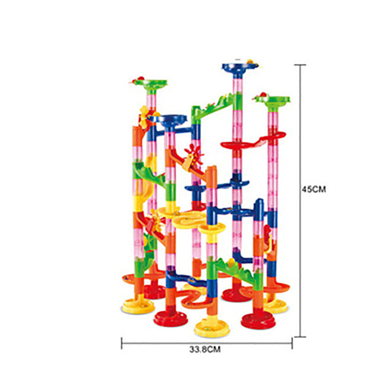 105pcs DIY Marble Race Run Maze Building Blocks Tower Game Child Kids Toys Gifts