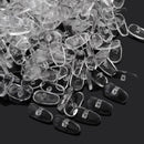 1 Pack 100 Pairs Silicone Nose Pads Flexible Clear Eyeglass Sunglass No ZPQ