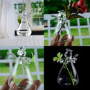 Clear Angel Planter Hanging Glass Vase Flower Hydroponic Stand Plants Bottle HOx