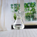 Clear Angel Planter Hanging Glass Vase Flower Hydroponic Stand Plants Bottle HOx