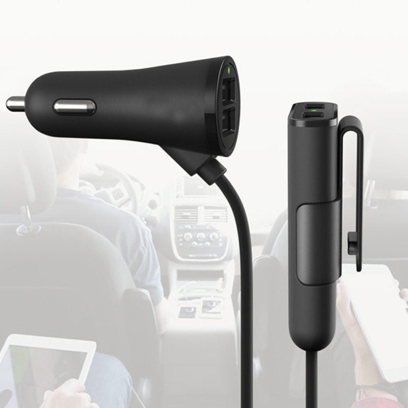 Universal In Car Phone Charger  Socket Adapter 4 USB Port Multi Function