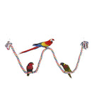 Hot Pet Parrot Chew Rope Budgie Bell Bird Perch Coil Swing Cockatiel Ca KKX