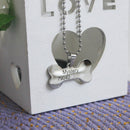 Bone Shape Custom Engraved Dog Tag Cat Name Phone Personalized ID Tags PDV