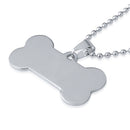 Bone Shape Custom Engraved Dog Tag Cat Name Phone Personalized ID Tags PDV