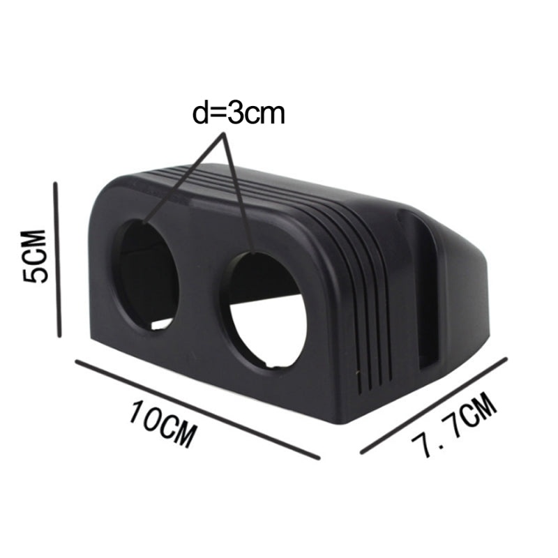 12V Motorcycle Car 5V/3.1A Dual USB LED Charger Cradles Socket Power A OMK