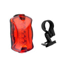 Bike 5 LED Lamp Light Rear Flashing Cycling Bicycle Tail Safety Warning NOK