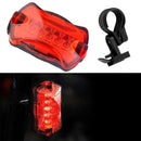 Bike 5 LED Lamp Light Rear Flashing Cycling Bicycle Tail Safety Warning NOK