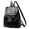 Women & Girl Tassel Shoulder Bag Faux Leather Backpack Travel Backpack B RKA
