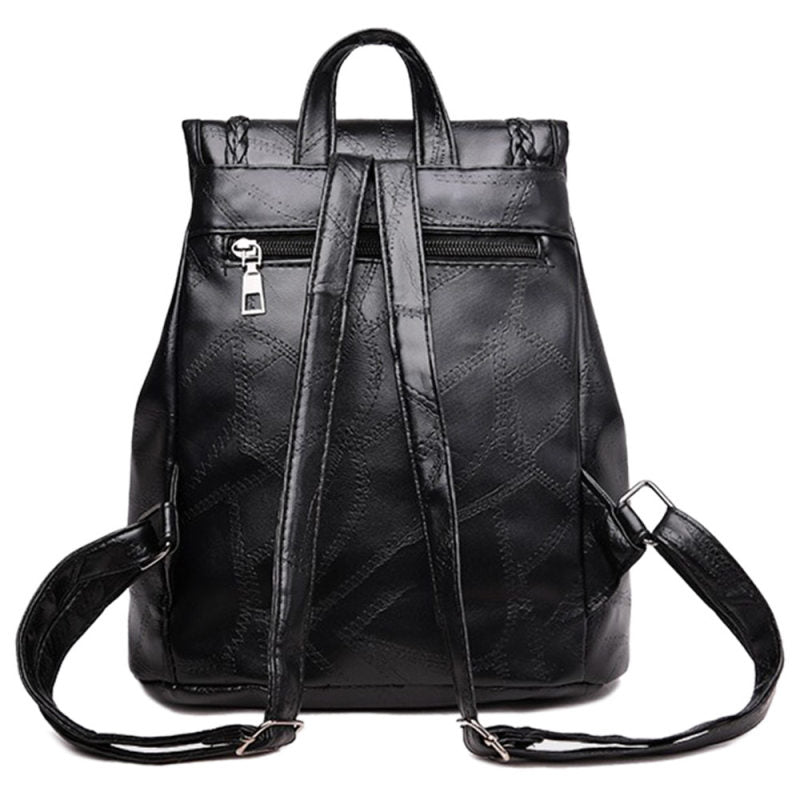 Women & Girl Tassel Shoulder Bag Faux Leather Backpack Travel Backpack B RKA