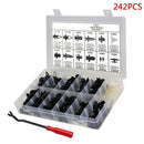 242pcs Fender Door Hood Bumper Trim Clips + Fastener Remover Tool For Hon MWC