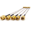 10 cm SMA female bulkhead to SMA male pigtail cable Semi Flexible RG405 New