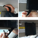 Foldable Makeup Mirror Automoble Car Interior Sun Visor Portable Lighte VUN