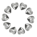 10x Living Memory Alloy Heart Family Floating Charm for Glass Locket Acc OQB