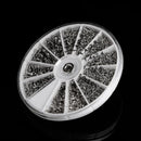 1000pcs Tiny Screws Nut + Screwdriver Watch Eyeglass Glasses Repair Tool Set Kit