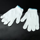 White Five Fingers Heat Resistant Gloves Mitts Oven Cooking Baking MDU