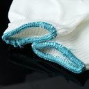 White Five Fingers Heat Resistant Gloves Mitts Oven Cooking Baking MDU