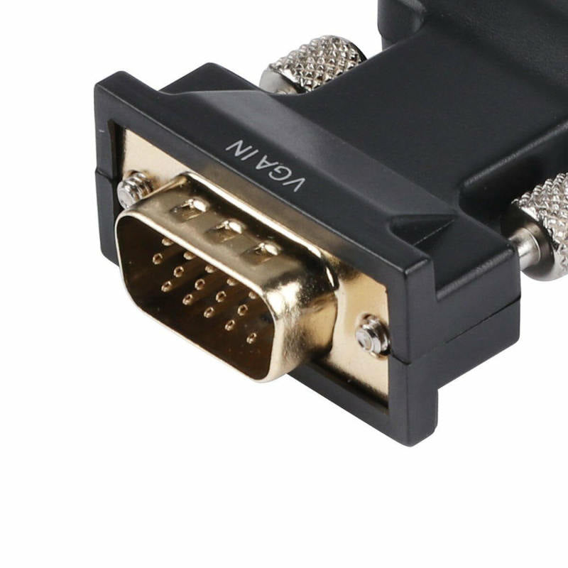 For HDMI Female to VGA Male Converter 1080P HD Small Lead Line Conversion PXJ