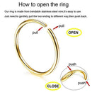 Lot Nose Ring Hoop Helix Ear Stud Lip Stainless Steel Piercing 80Pcs LIK