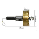 5Pcs Titanium Plated Carbide Tip HSS Drill Bit Saw Set Metal Wood Drilli RKP