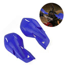 Pair Handlebar Motorcycle Bikes Crusiers ATV Hand Guard Protector Blue LLZ