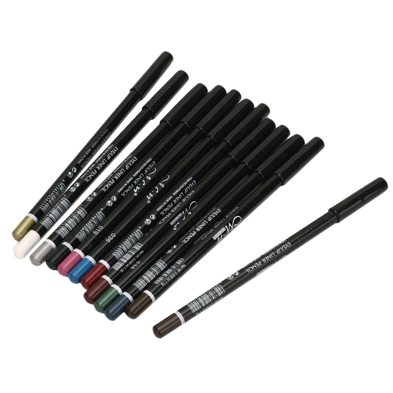 1 Set Professional Eye Shadow Lip Liner Eyeliner Pen Pencil Makeup 12 Color