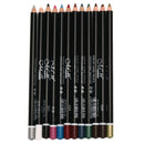 1 Set Professional Eye Shadow Lip Liner Eyeliner Pen Pencil Makeup 12 Color