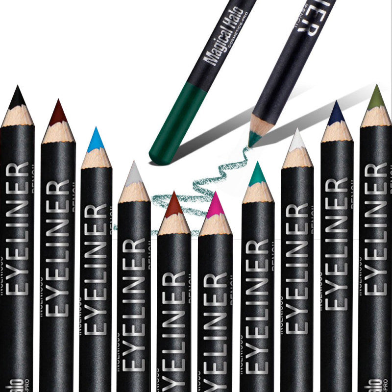 Professional Eye Shadow Lip Liner Eyeliner Pen Pencil Makeup 1 Set 12 Col VCD