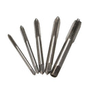 5PCS M3-M8 Pointed Taps Thread Tap Drill Metric Spiral Fluted Machine Scr SNT