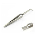 1pcs Tweezers Bent Tip Cross Locking Degree Curved Tip Cross Lock Stainless BWW
