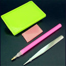 Tool 5D Painting Diamond Stitch Pen + Glue+ Tray + Tweezers for Rhinestone QUR
