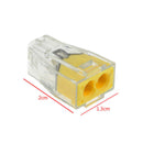 50PCS 2 Pin Wiring Connector Terminal Quick Concatenate PCT Wire Reusable GFT