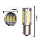 2pcs White Reversing Car Brake Light Tail Lamps Turn Signal Auto Led DFB