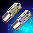 2pcs White Reversing Car Brake Light Tail Lamps Turn Signal Auto Led DFB