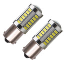 2pcs White Reversing Car Brake Light Tail Lamps Turn Signal Auto Led DFB