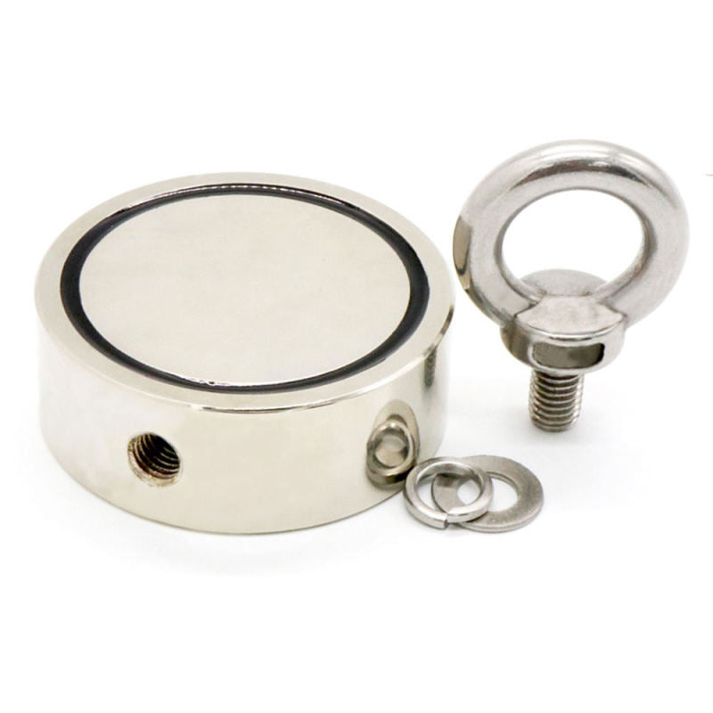 Neodymium Fishing Magnet Pulling Force Round Double Sided Super Strong JDH