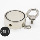 Neodymium Fishing Magnet Pulling Force Round Double Sided Super Strong JDH