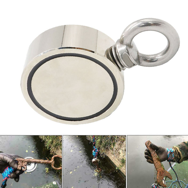 Neodymium Fishing Magnet Pulling Force Round Double Sided Super Strong JDH
