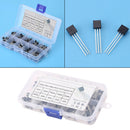 1 Box 10 Values BC327-BC558 TO-92 Transistor Assortment NPN PNP Kit Box DIY BXO