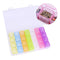 28 Slots Manicure Grid Diamond Box Plastic Case Jewelry Storage Container VTA