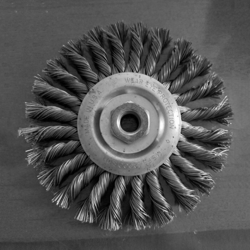 Twist Knot Flat Round Wire Wheel Brush Set Kit For Angle Grinder 4pcs 100 MOQ