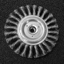 Twist Knot Flat Round Wire Wheel Brush Set Kit For Angle Grinder 4pcs 100 MOQ